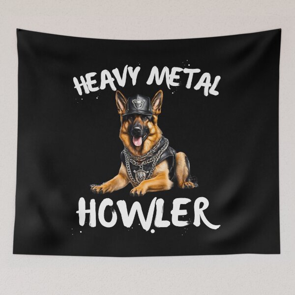 Item preview, Heavy Metal Howler German Shepherd designed and sold by Fredster1966.