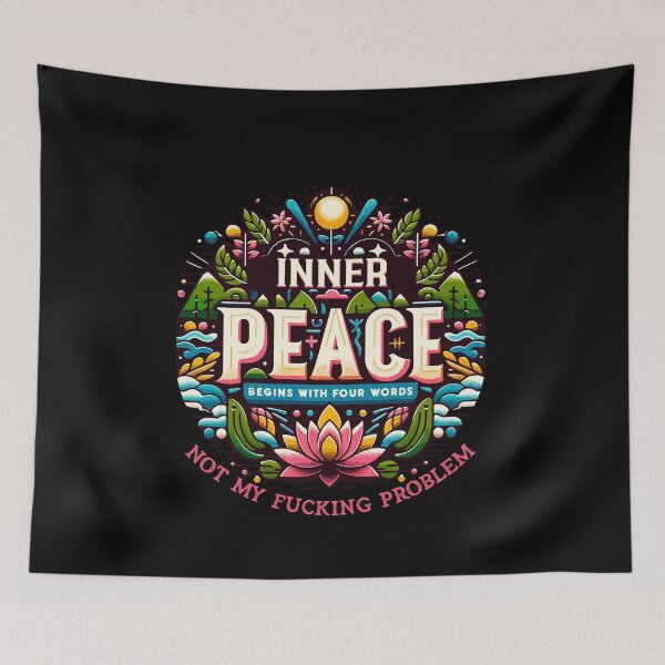 Item preview, Inner Peace Begins With Four Words designed and sold by Dressed For  Duty.
