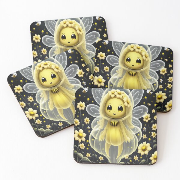 Item preview, Adorable Bee Ghost in Magical Flower Garden	 designed and sold by eddiecarof.