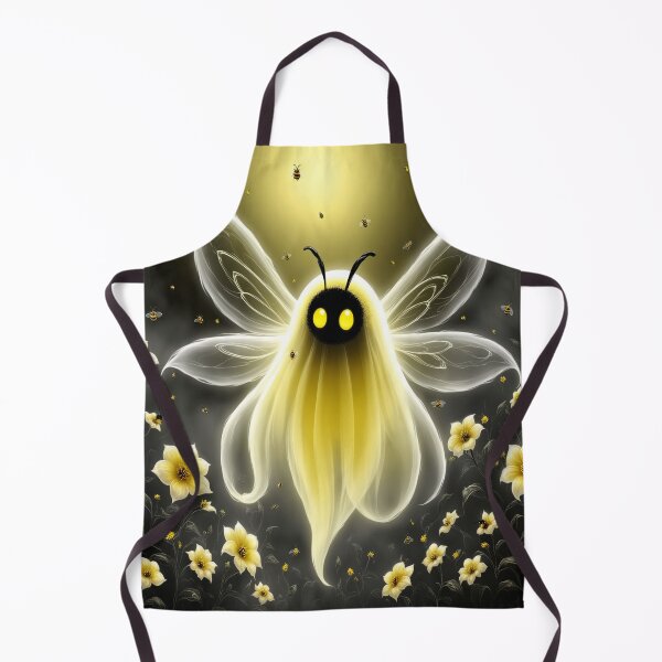 Item preview, Charming Ghost Bee with Glowing Wings in Flower Garden designed and sold by eddiecarof.