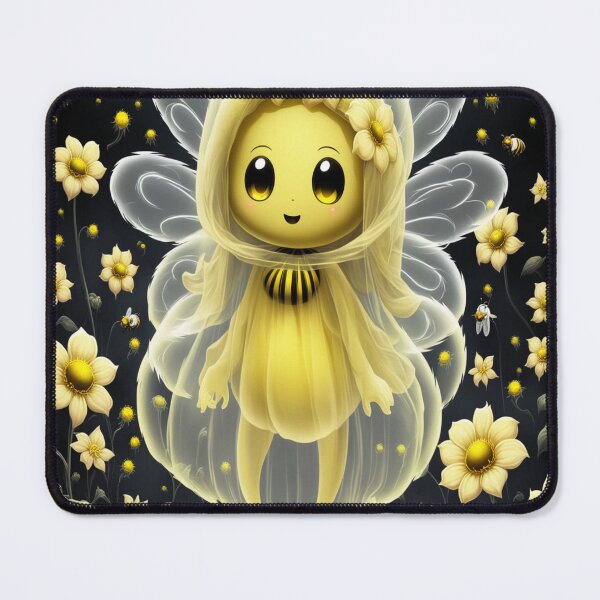 Item preview, Delightful Bee Spirit with Translucent Veil in Flower Field	 designed and sold by eddiecarof.