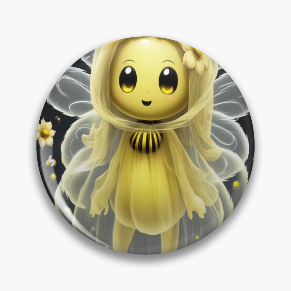 Item preview, Delightful Bee Spirit with Translucent Veil in Flower Field	 designed and sold by eddiecarof.
