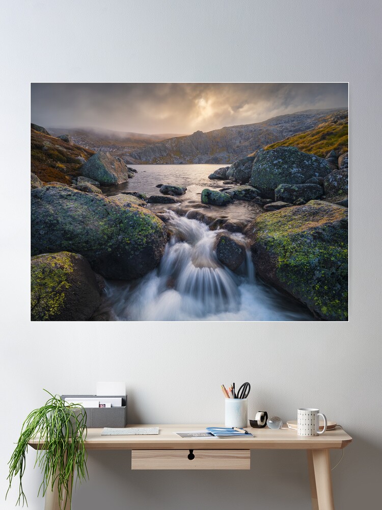 Thumbnail 2 of 3, Poster, Blue Lake, Kosciuszko, New South Wales, Australia designed and sold by Chockstone.