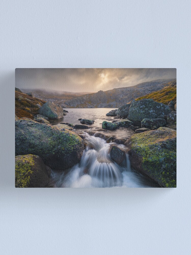 Thumbnail 1 of 3, Canvas Print, Blue Lake, Kosciuszko, New South Wales, Australia designed and sold by Chockstone.