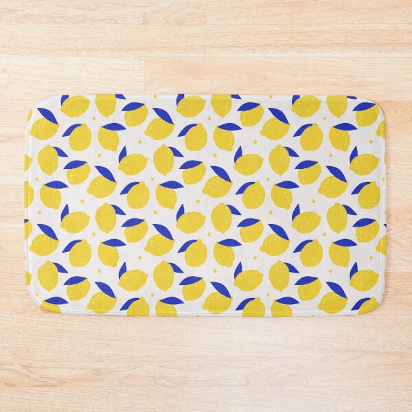 Item preview, Fresh yellow lemon and blue leaf designed and sold by amee _artshop.