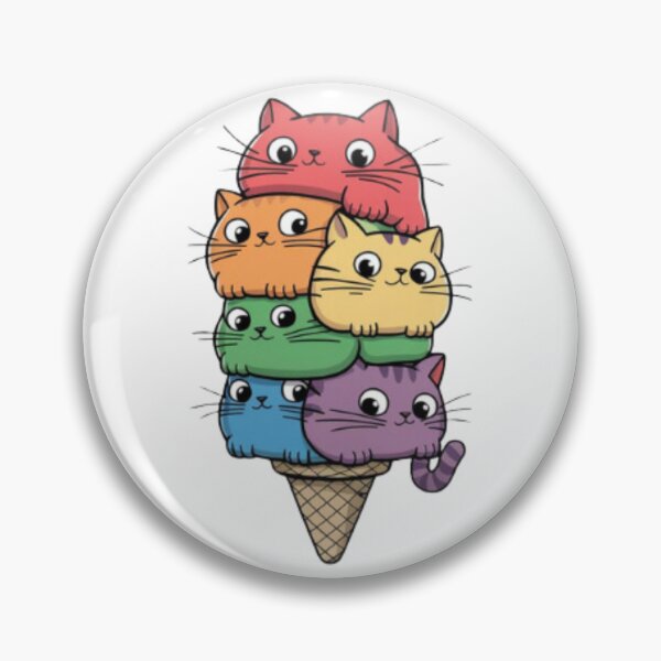 Item preview, Cat Cone. An "Ice Cream" Cone of Cool Cats. designed and sold by 17trifecta.