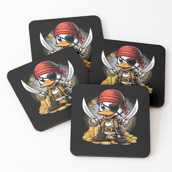Artikelvorschau, Pirate Duck Swords Cruise Find Hide Eye Patch Humor entworfen und verkauft von Dressed For  Duty.