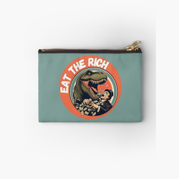 Item preview, Vintage "Eat the Rich" with a Dinosaur (T-Rex) designed and sold by Nabucodonoshop.