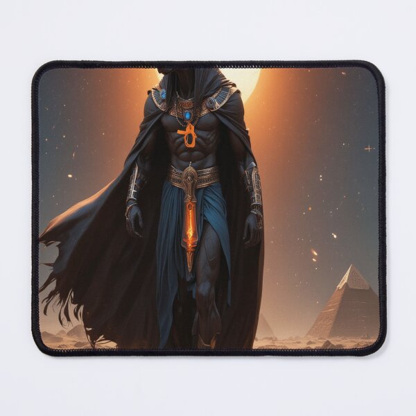 Item preview, Anubis Under the Fiery Sun: Mythical Desert Guardian designed and sold by eimrobest.