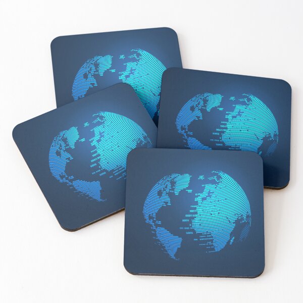 Item preview, data science binary globe designed and sold by NiamLab.