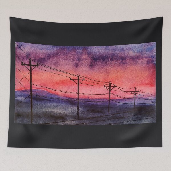 Item preview, Roadside sunset manmade vs nature designed and sold by Wieskunde.