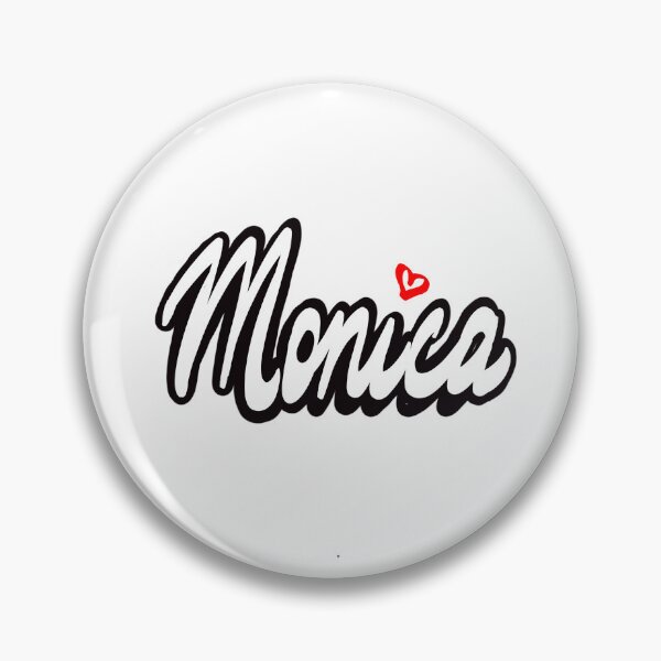 Item preview, Monica popular girls and women name in cursive white lettering. Personalized personalised customized name Monica designed and sold by Artonmytee.