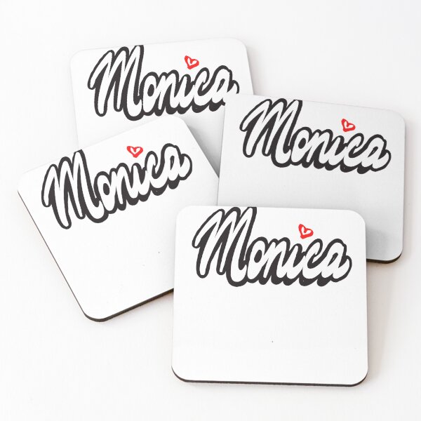 Item preview, Monica popular girls and women name in cursive white lettering. Personalized personalised customized name Monica designed and sold by Artonmytee.