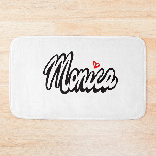 Item preview, Monica popular girls and women name in cursive white lettering. Personalized personalised customized name Monica designed and sold by Artonmytee.