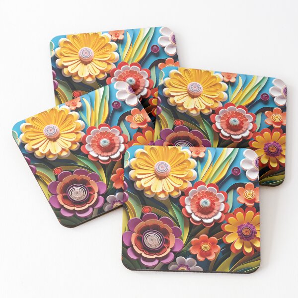 Item preview, how to fold decorative paper flowers designed and sold by Mauswohn.