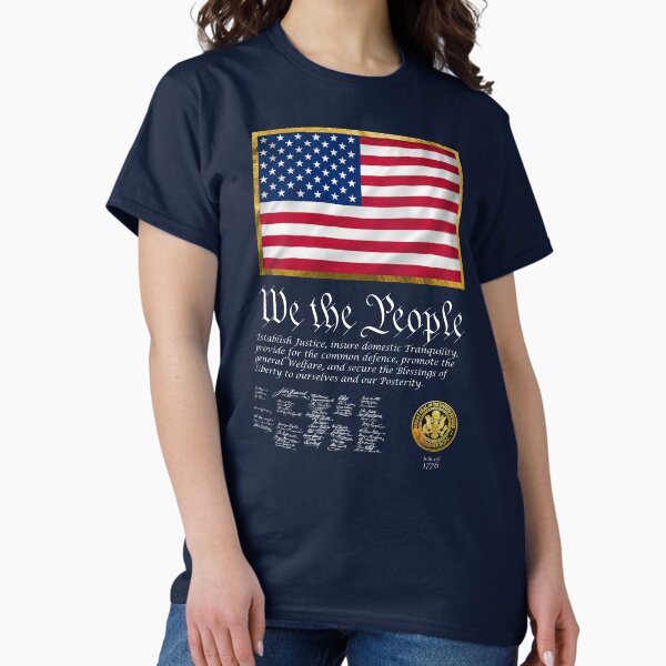 Item preview, We The People, United States Preamble with Signatures & Gold Seal designed and sold by TQDitty.