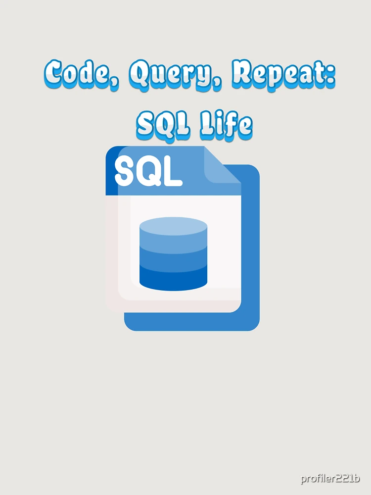 Thumbnail 6 of 6, Premium Oversized Hoodie, Code, Query, Repeat: SQL Life designed and sold by profiler221b.
