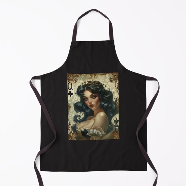 Item preview, Raven Haired Queen of Clubs Portrait designed and sold by Tirsot.