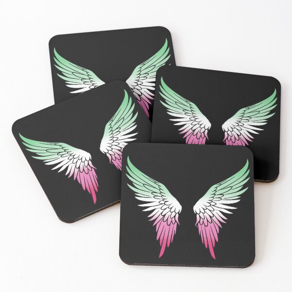 Item preview, Abrosexual Pride Flag Angel Wings, Subtle Abrosexual Design designed and sold by Travelslightly.