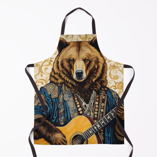 Item preview, Funny grizzly bear playing guitar designed and sold by Mauswohn.