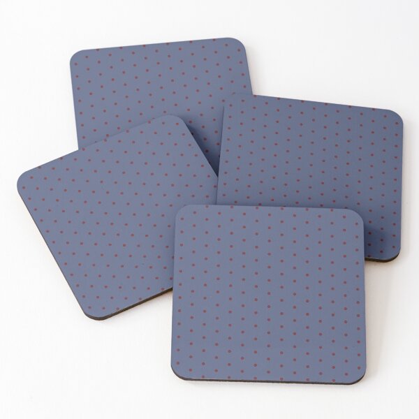Item preview, Geometric Royal Circle Cabernet Polka Dots On Gray Blue designed and sold by Triplicate Limited.