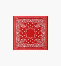 Bandana in Red & White Art Board