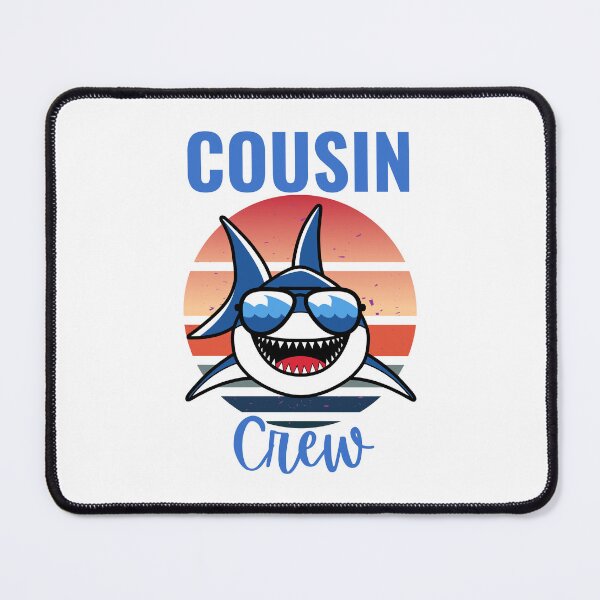 Item preview, Vintage Cousin Crew Shark Lovers Family Reunion Summer Beach Trip - Family Matching designed and sold by thebest-2studio.