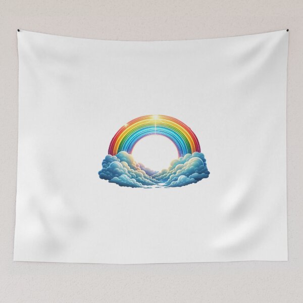 Item preview, Rainbow with clouds and sun designed and sold by ModederZukunft.