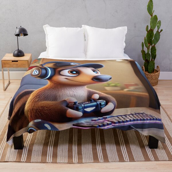 Item preview, Gamer Aardvark in Action designed and sold by Sillytoe.