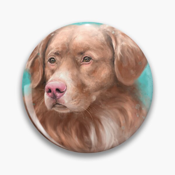 Item preview, Painting of a Nova Scotia Duck Tolling Retriever  designed and sold by ibadishi.