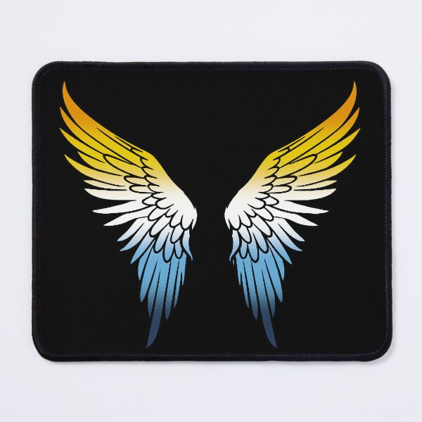 Item preview, AroAce Pride Flag Angel Wings, Subtle AroAce Design designed and sold by Travelslightly.