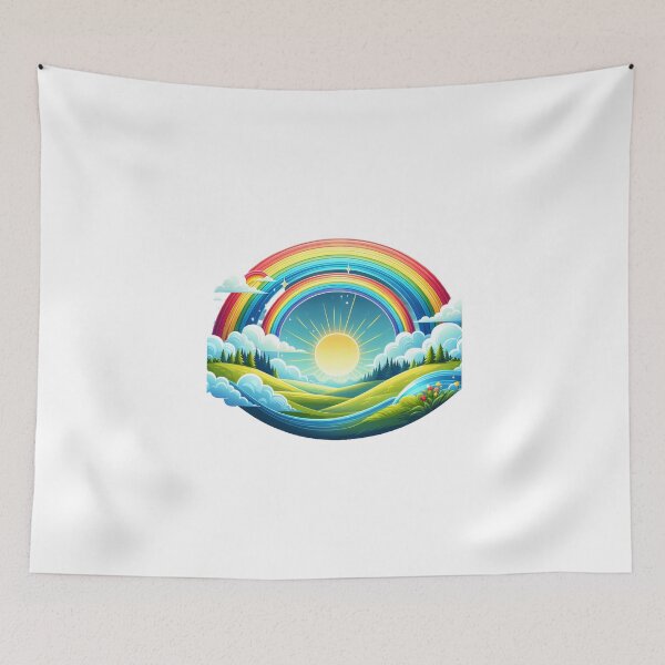 Item preview, Rainbow with sun designed and sold by ModederZukunft.