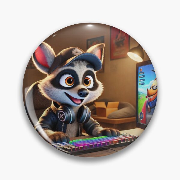 Item preview, Enthusiastic Gamer Aardwolf designed and sold by Sillytoe.