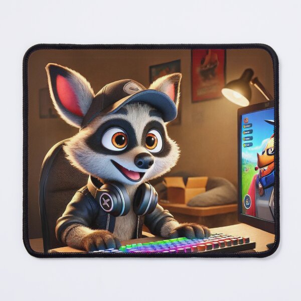 Item preview, Enthusiastic Gamer Aardwolf designed and sold by Sillytoe.