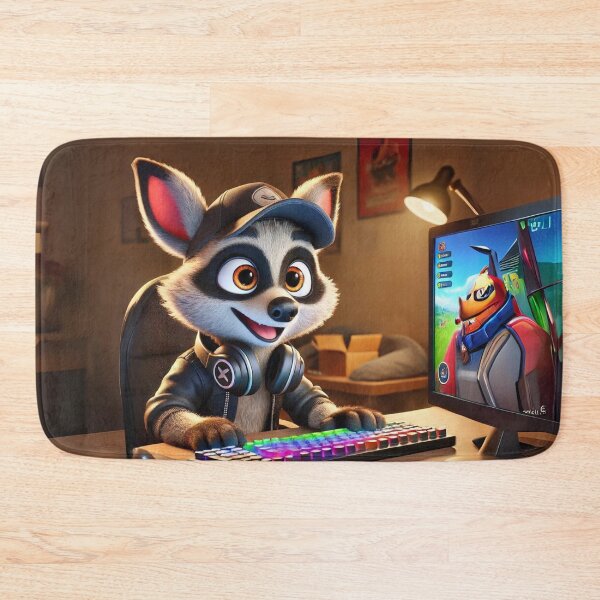 Item preview, Enthusiastic Gamer Aardwolf designed and sold by Sillytoe.