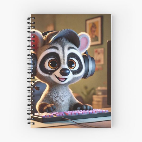 Item preview, Adorable African Civet Gamer in Action designed and sold by Sillytoe.