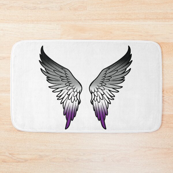 Item preview, Asexual Pride Flag Angel Wings, Subtle Ace Design designed and sold by Travelslightly.