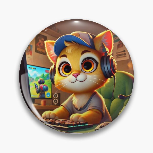 Item preview, Enthusiastic African Golden Cat Gamer designed and sold by Sillytoe.