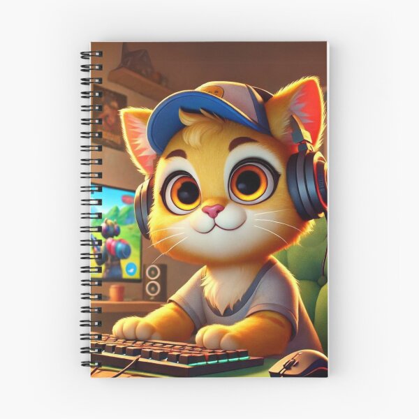 Item preview, Enthusiastic African Golden Cat Gamer designed and sold by Sillytoe.