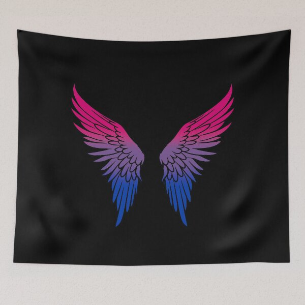 Item preview, Bisexual Pride Flag Angel Wings, Subtle Bisexual Design designed and sold by Travelslightly.
