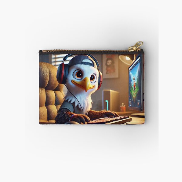 Item preview, Bald Eagle Gamer in Action designed and sold by Sillytoe.