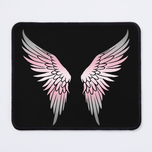 Item preview, Demigirl Pride Flag Angel Wings, Subtle Demigirl Design designed and sold by Travelslightly.