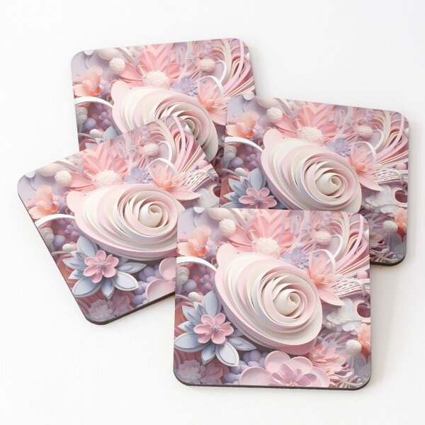 Item preview, pink paper flowers, aesthetic designed and sold by Mauswohn.