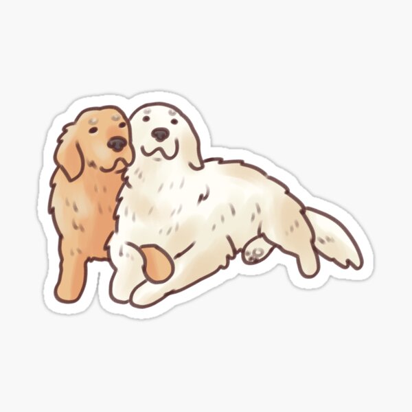 Item preview, Two golden retriever art  designed and sold by Artofmayara.