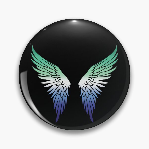 Item preview, Gay MLM Pride Flag Angel Wings, Subtle MLM Design designed and sold by Travelslightly.