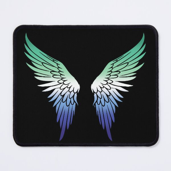 Item preview, Gay MLM Pride Flag Angel Wings, Subtle MLM Design designed and sold by Travelslightly.