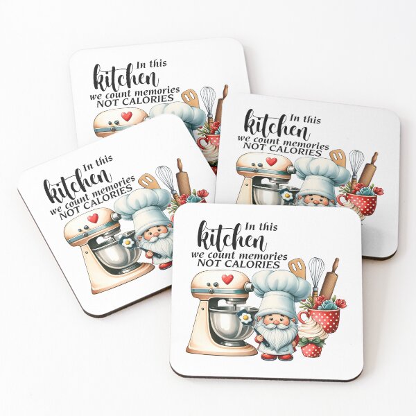 Item preview, in this kitchen we count memories not calories, chef mom designed and sold by PRINYOS.