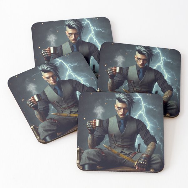 Item preview, Title: "Cybernetic Samurai's Coffee Break" designed and sold by Ghost Archer Illusions.