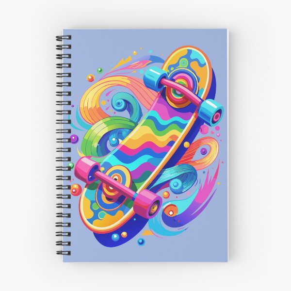 Item preview, Retro Skateboard Swirl designed and sold by SebTees.
