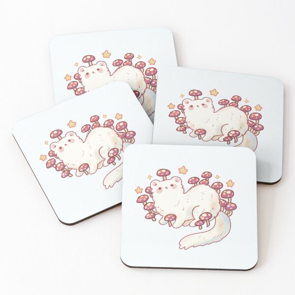 Item preview, Ferret and mushrooms  designed and sold by Artofmayara.